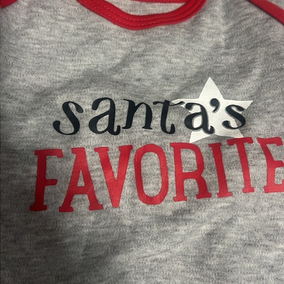 Santa’s Favorite baby onesie- size 3 months - brand new-Carter’s- #1stXMas - Picture 10 of 11